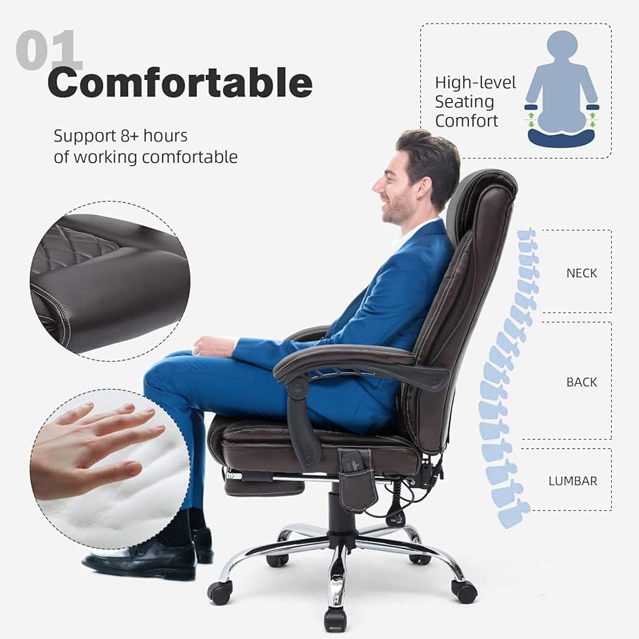 Office Chairs with Heat and Massage, The Top Best 18 Chairs